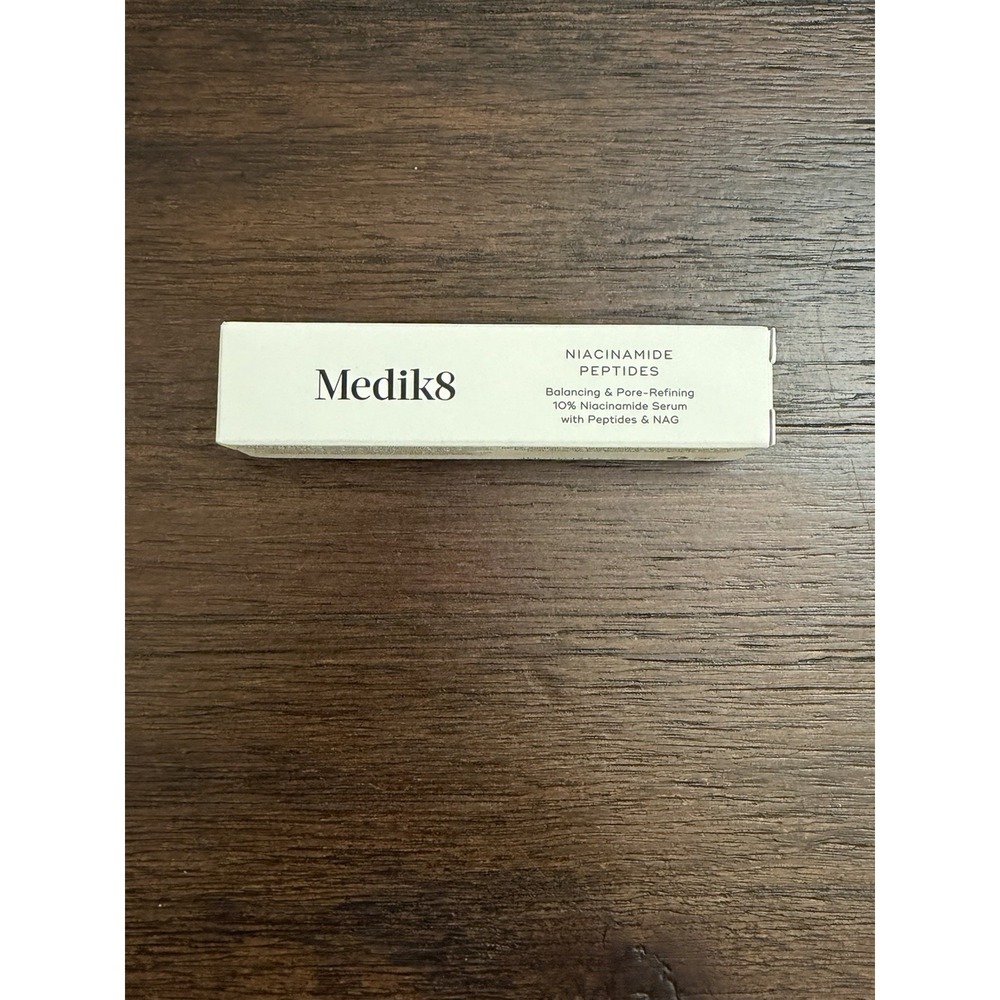 New Medik8 Niacinamide Peptides 4ml Balancing &!Pore Refining 10% Niacinamide